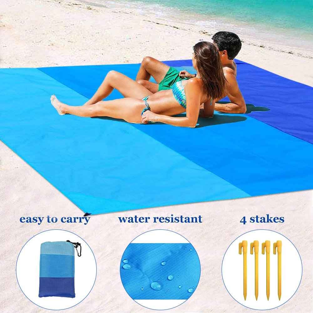 

Outdoor Picnic Mat Folding Portable Waterproof Beach Mat Pocket Picnic Mat Picnic Bag Camping Trip Folding Cover Beach Supplies