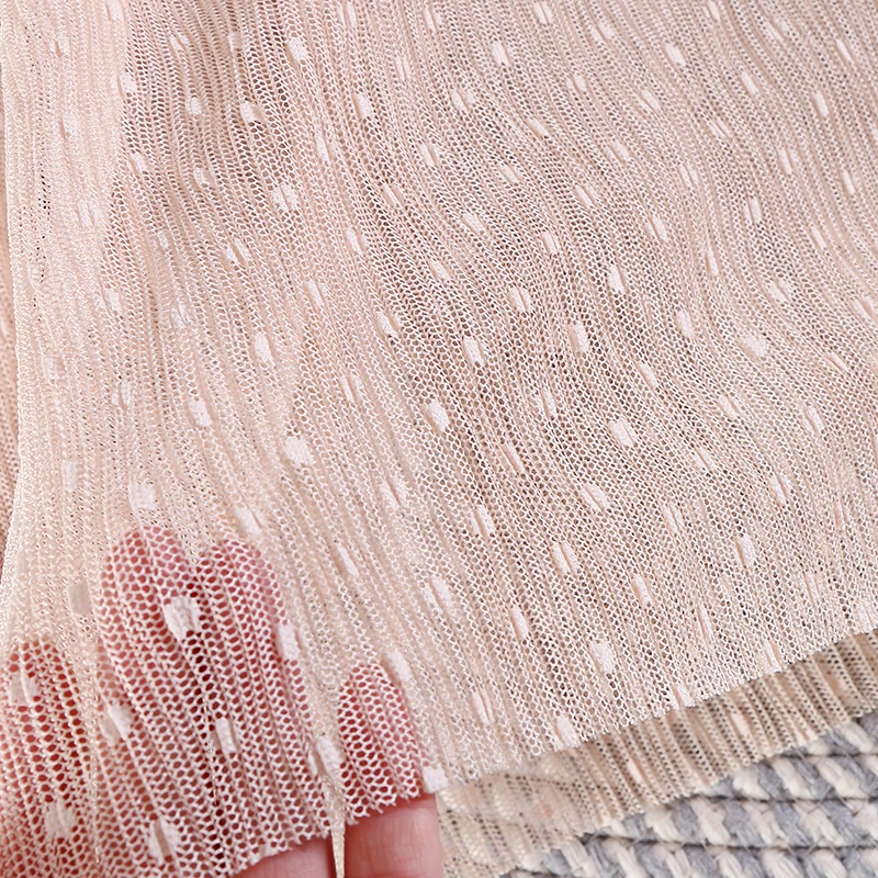 Женская кружевная блузка в горошек с расклешенными рукавами и оборками|Блузки| |