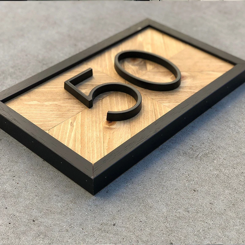 12cm Big 3D Modern House Number Door Home Address Numbers for House Number Digital Door Outdoor  Door Plate House Number Plaque