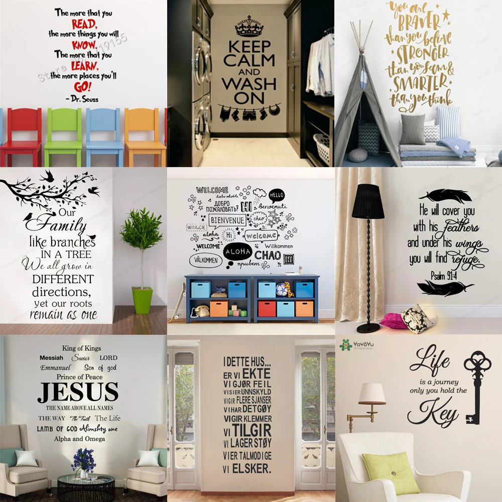 

The More That You Read Quotes Saying Vinyl Wall Stickers Bible Verse Kids Rooms Nursery Decor Gifts Interior Mural Decals HY9976