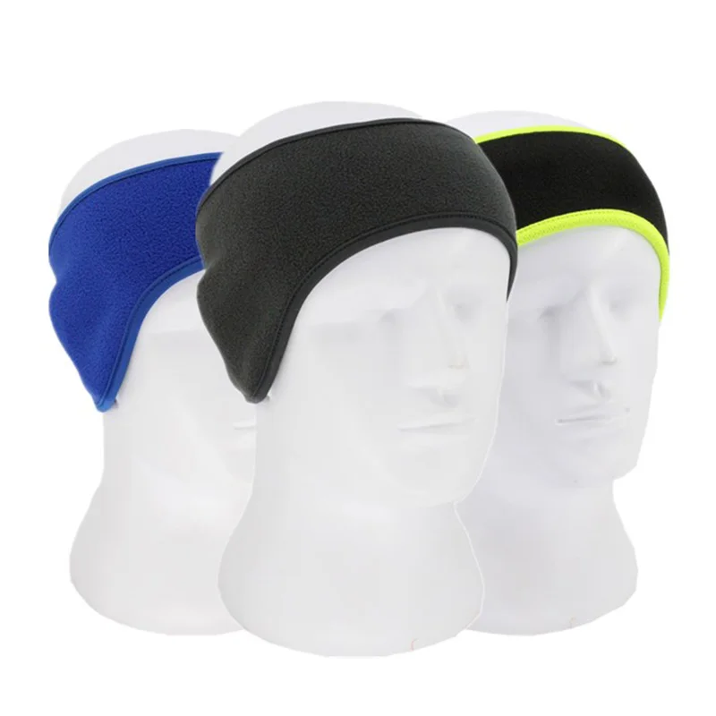 Зимние теплые наушники унисекс флисовые для мужчин и женщин модная повязка на