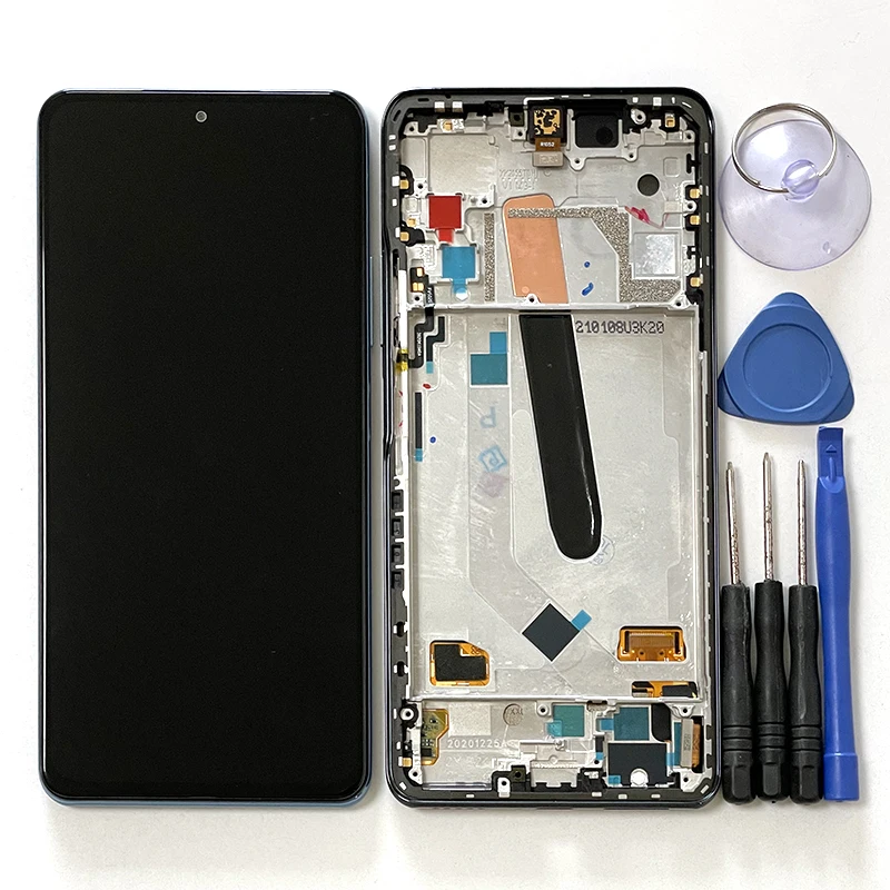 Pantalla LCD Original de 6,67 pulgadas para Xiaomi Poco F3 M2012K11AG, marco de pantalla, digitalizador de Panel t&aacute;ctil para Xiaomi 11i Mi11i Mi 11i-5