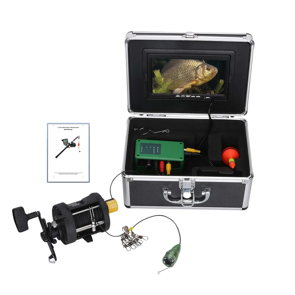 Алюминий сплав видеокамера для подводной охоты Камера комплект 6 Вт ИК