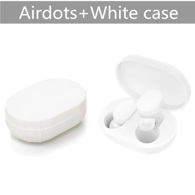 Xiaomi mi AirDots TWS Bluetooth наушники беспроводные наушники-вкладыши гарнитура с mi c и зарядной док-станцией Молодежная версия - Цвет: add white case