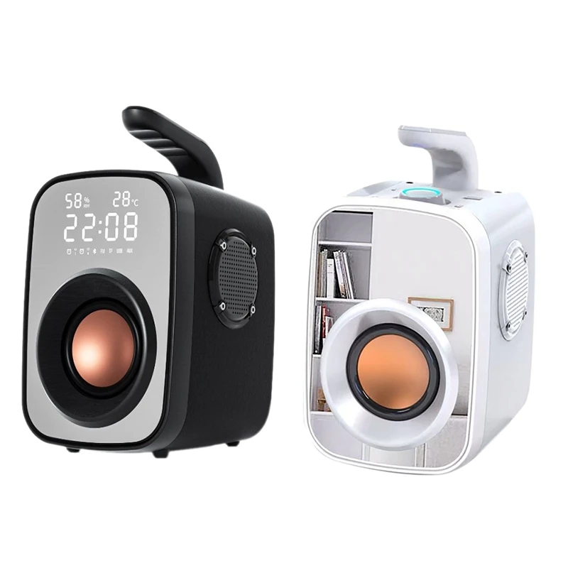 

Bluetooth5.0 B Speaker for PC Computer Radio with Alarm Clock Temp