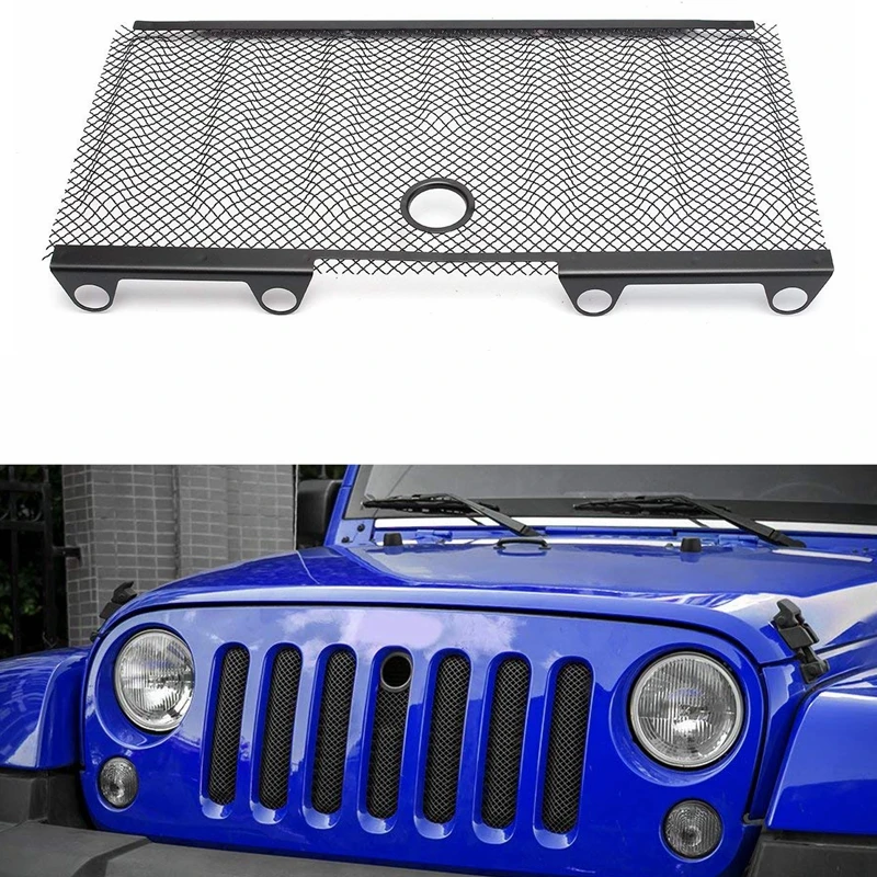 4x4 Авто аксессуары wrangler jk 3D сетки от насекомых решетка черная сталь для 2007-2015 Jeep
