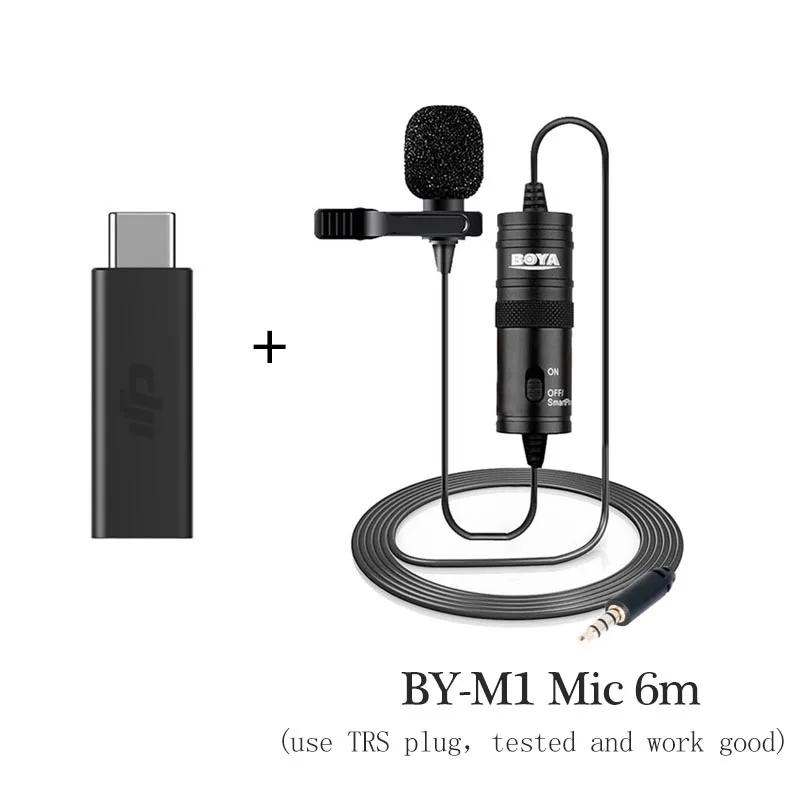 add BOYA M1 Для оригинального DJI Osmo карманного микрофона адаптер 3,5 мм поддерживает внешний 3,5 мм крепление для микрофона разъем TRS DJI Osmo карманные аксессуары - Цвет: add BOYA M1