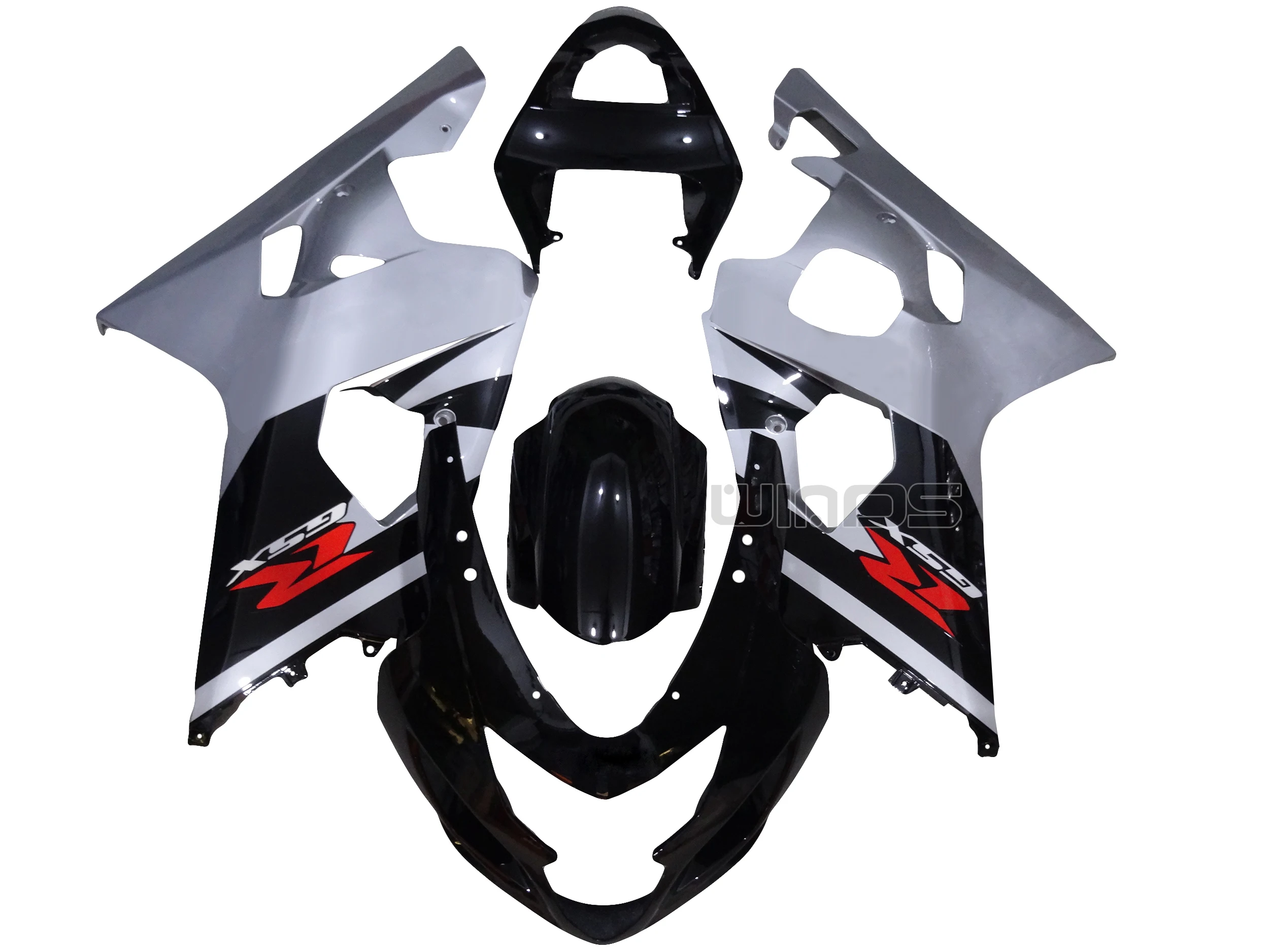 Для Suzuki GSXR 750 GSXR600 K4 2004 2005 глянцевый желтый черный Серебряный ABS инъекционный