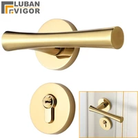 super luxury golden handle lock zinc alloy door lockinterior bedroom room wooden dooryou must love the handlesdoor hardware