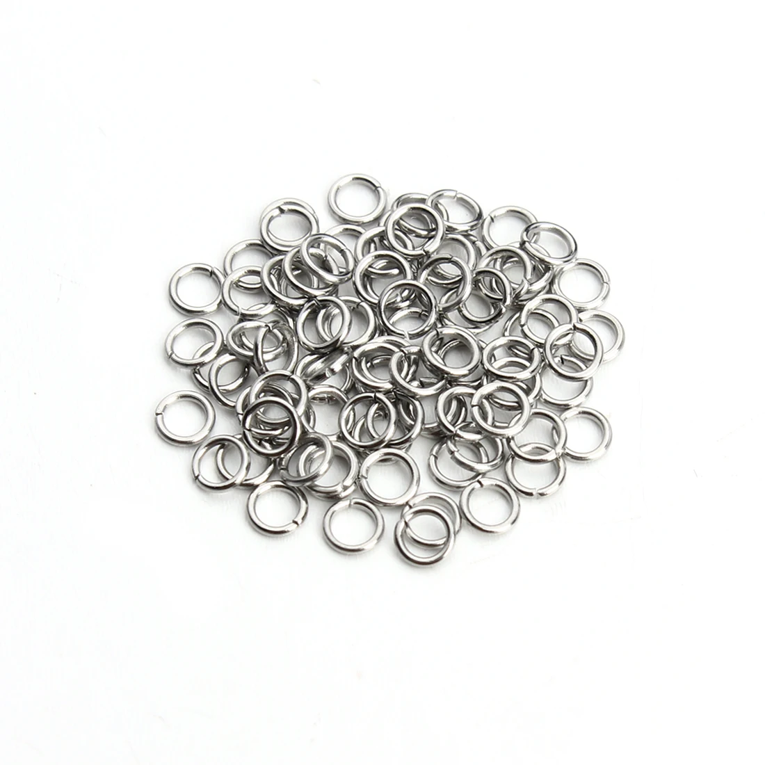 

200 Pcs Stainless Steel Open Jump Ring 3/4/5mm Dia Round Split Rings For Diy Jewelry Making Findings