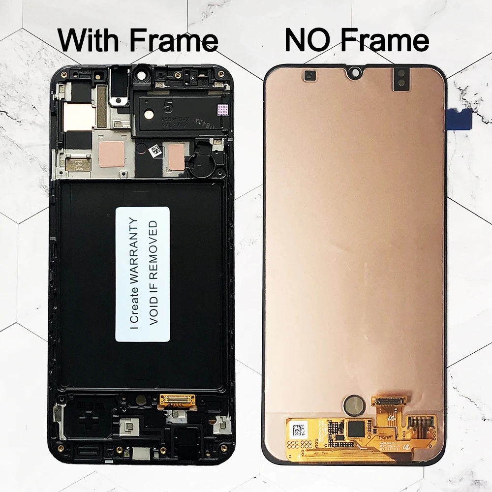 100% супер AMOLED 6 4 &quotLCD для Samsung galaxy A50 LCD 2019 A505F/DS A505F A505FD A505A сенсорный экран дигитайзер