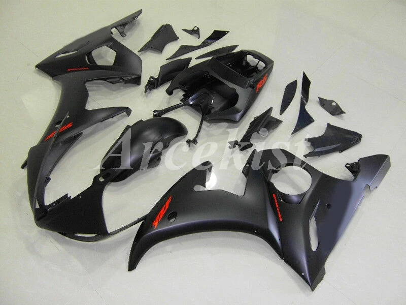 

New ABS Motorcycle Whole Fairings kit Fit For YZF-R6 2003 2004 2005 R6 03 04 05 bodywork set black matte