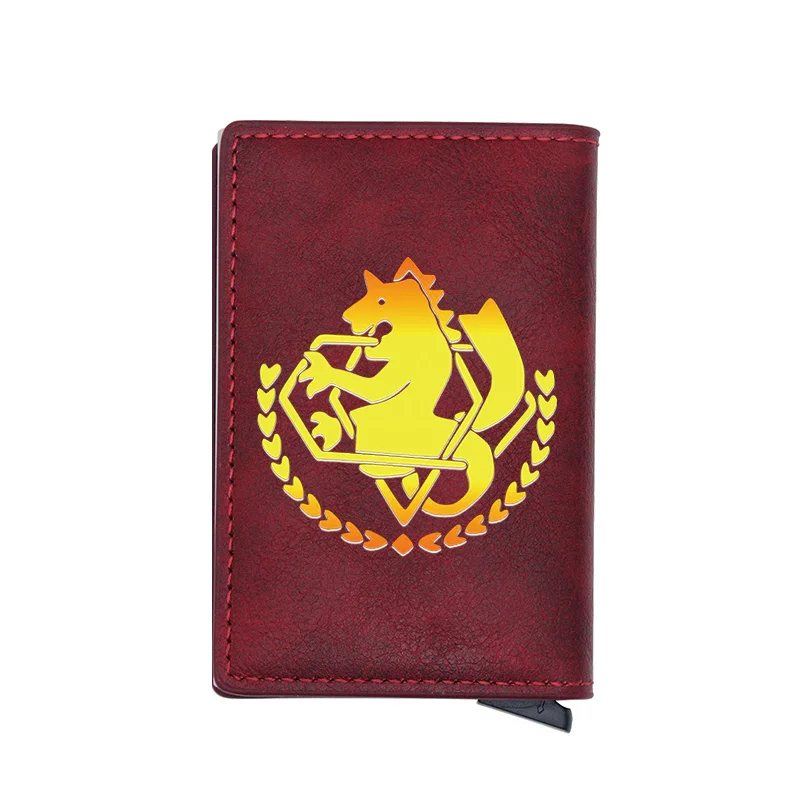 

Classic Fullmetal Alchemist Brown Digital Printing Leather Card Holder Wallet Men Women Casual Short Purse Gift