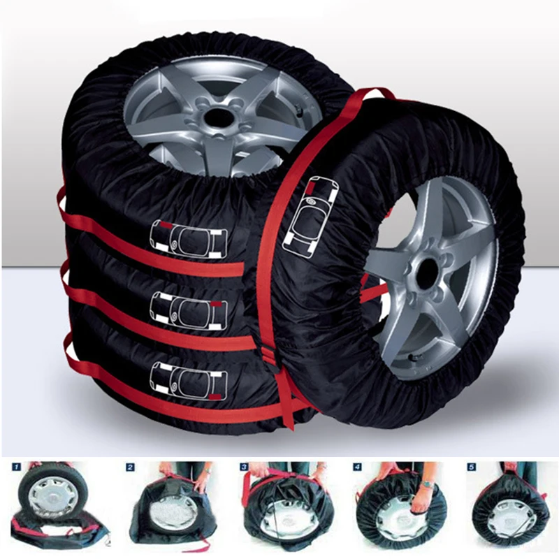 4 шт. чехол для автомобильных запасных шин гаражных автомобильные аксессуары