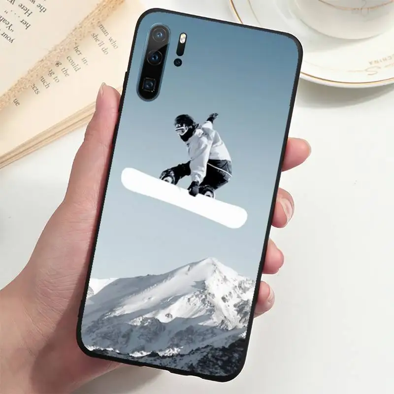 

Skiing Snow Phone Case For Huawei P20 P30 P40 lite Pro P Smart 2019 Mate 10 20 Lite Pro Nova 5t