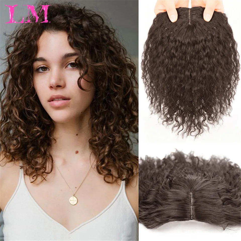 

LM Long Curly Clip in Synthetic Hair Extensions Black Brown High Tempreture Pink Blue Red Hair Piece Bulk Hair Extension