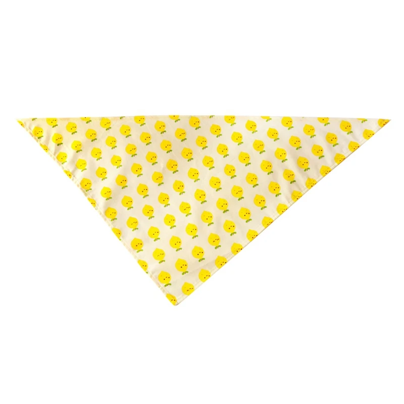 Фруктовый напечатанный банан ананас груша бандана для собак реверсивная