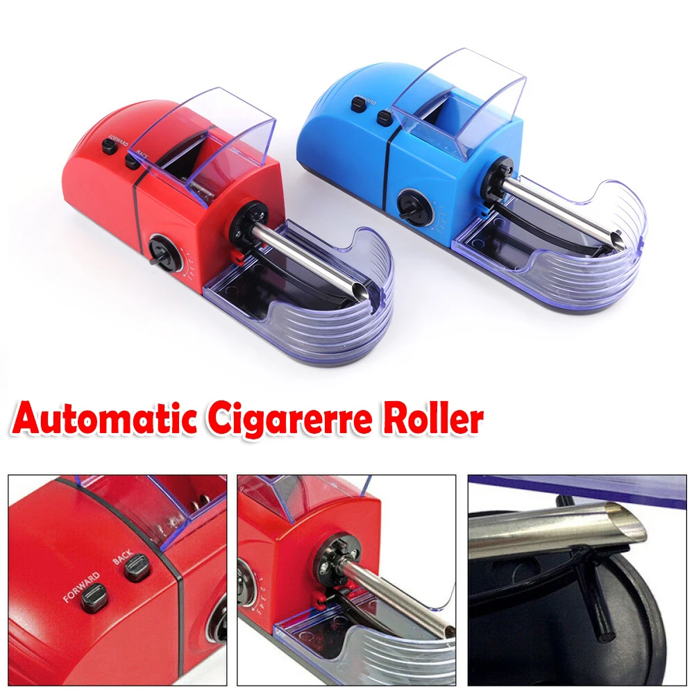 

100-240V Electric Automatic Cigarette Roller Tobacco Rolling Injector 78mm Smoking Tool
