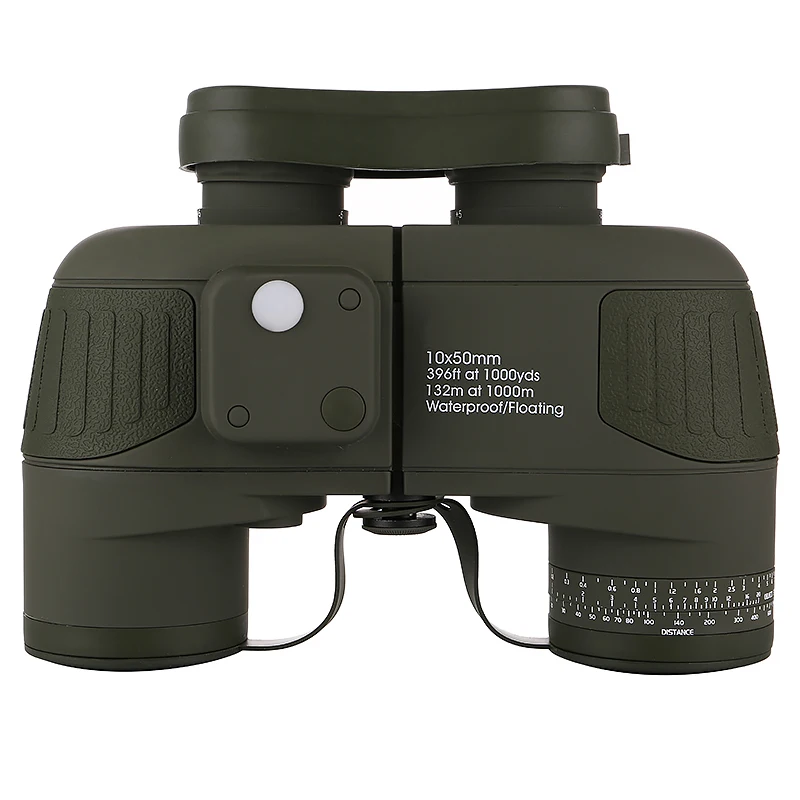 

10x50 Compass Telescope Distance Measurement Binoculars Hd Professional Waterproof with Lll Night Vision for Outdoor Nivigation