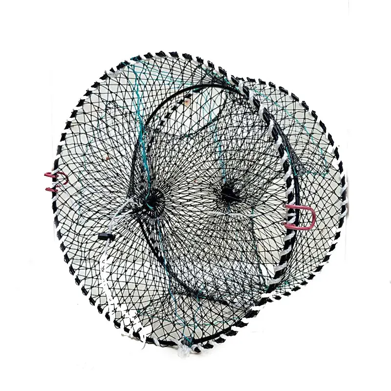 Усиленная клетка для ловли креветок крабов переносная Складная рыболовная сеть