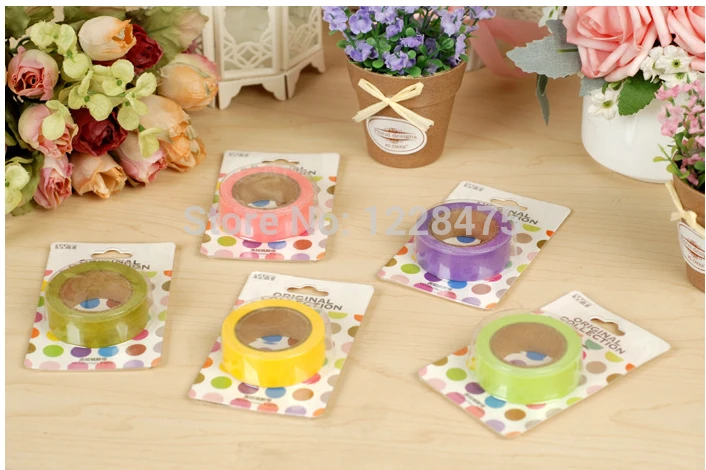 1 шт./лот новая одноцветная DIY многофункциональная бумажная лента конфетного