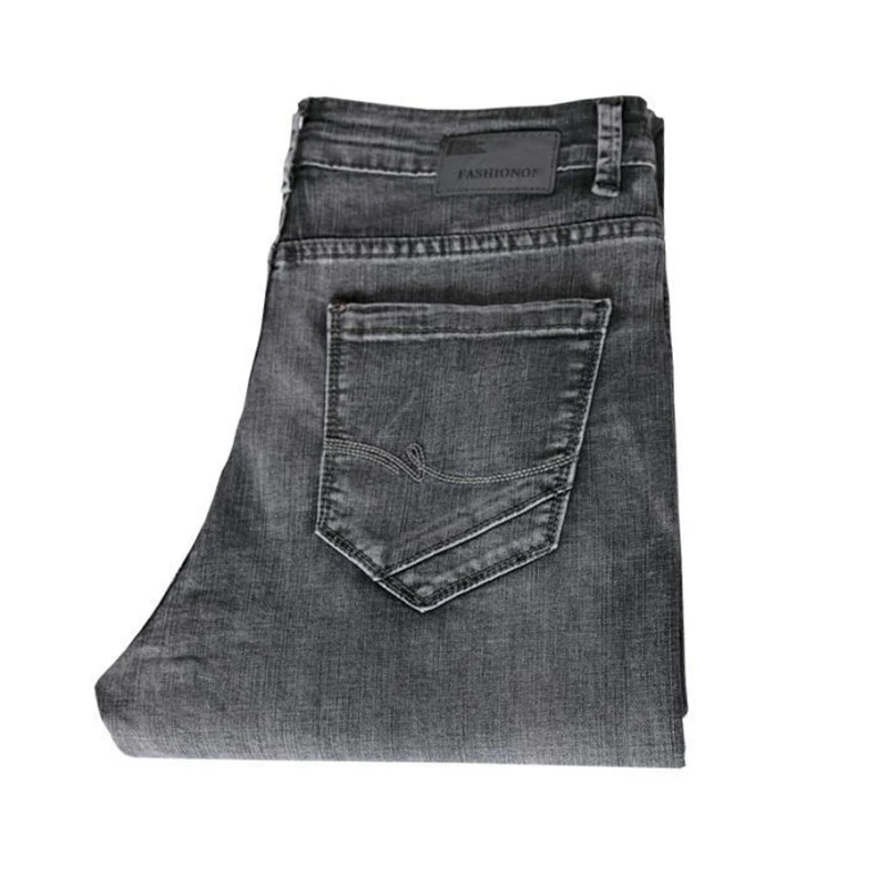

2020 Men Business Casual Stretch Jeans Washed Straight Jeans Pants Outdoor Leisure Male Denim Trousers Trendy Jeans Homme