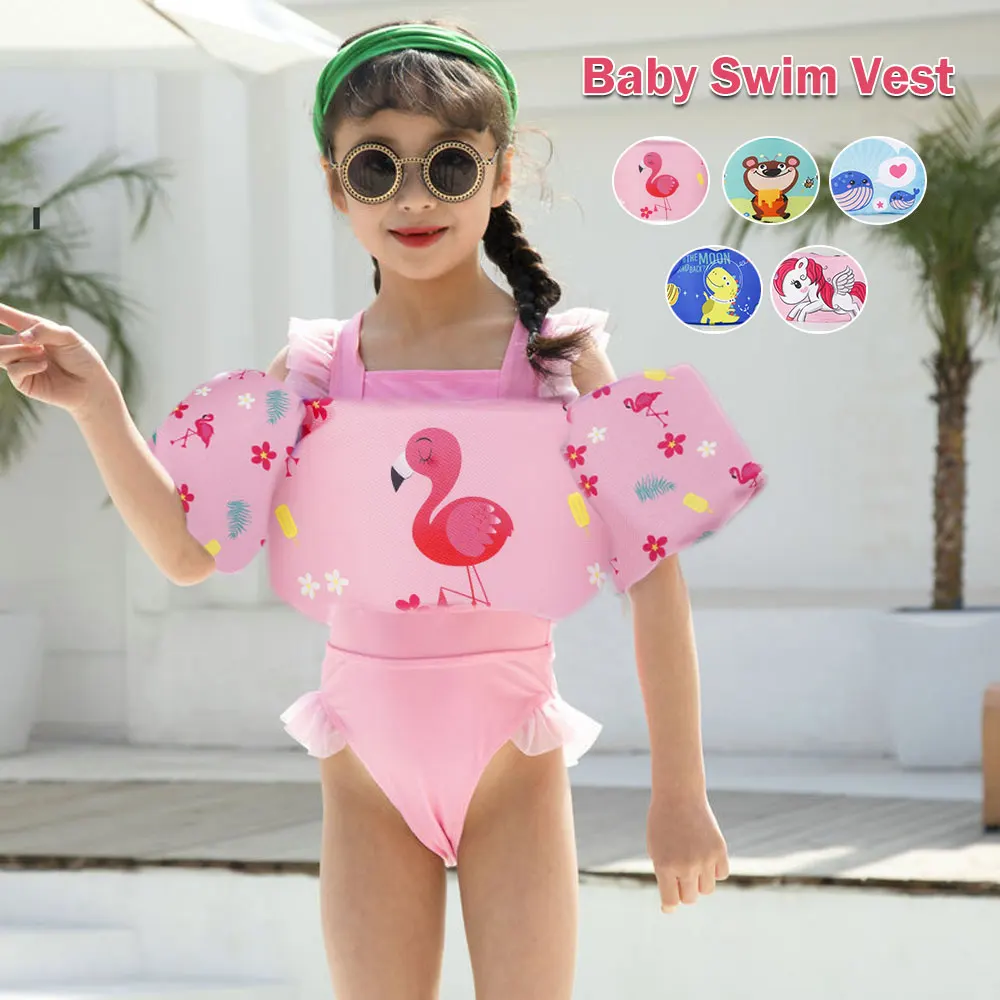 

Baby Swim Rings Foam Cartoon Baby Arm Ring buoyancy vest garment of floating kids safety life vest children's Swim life jackets