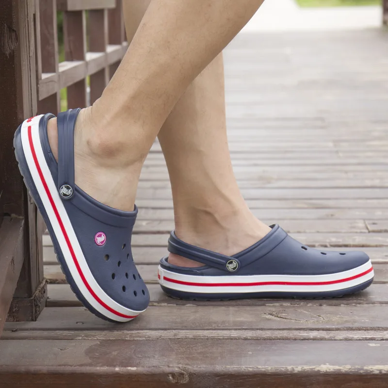 Мужские летние сандалии женские Повседневные шлепанцы для улицы сабо на