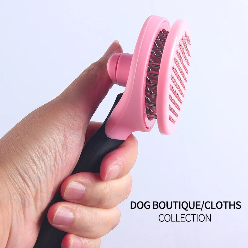 

Pet Dog Cat Comb Hair Remover Shedding Slicker Brush Easy Deshedding Fur Grooming Cleaner Tool Small Medium Large Puppy Dogs