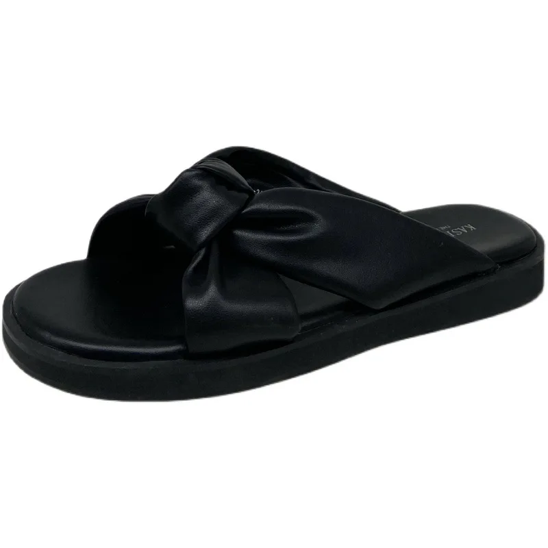 

Sponge Cake Platform Slippers Female Fairy Style Outer Wear 2021 Summer New Simple Roman Word Sandals