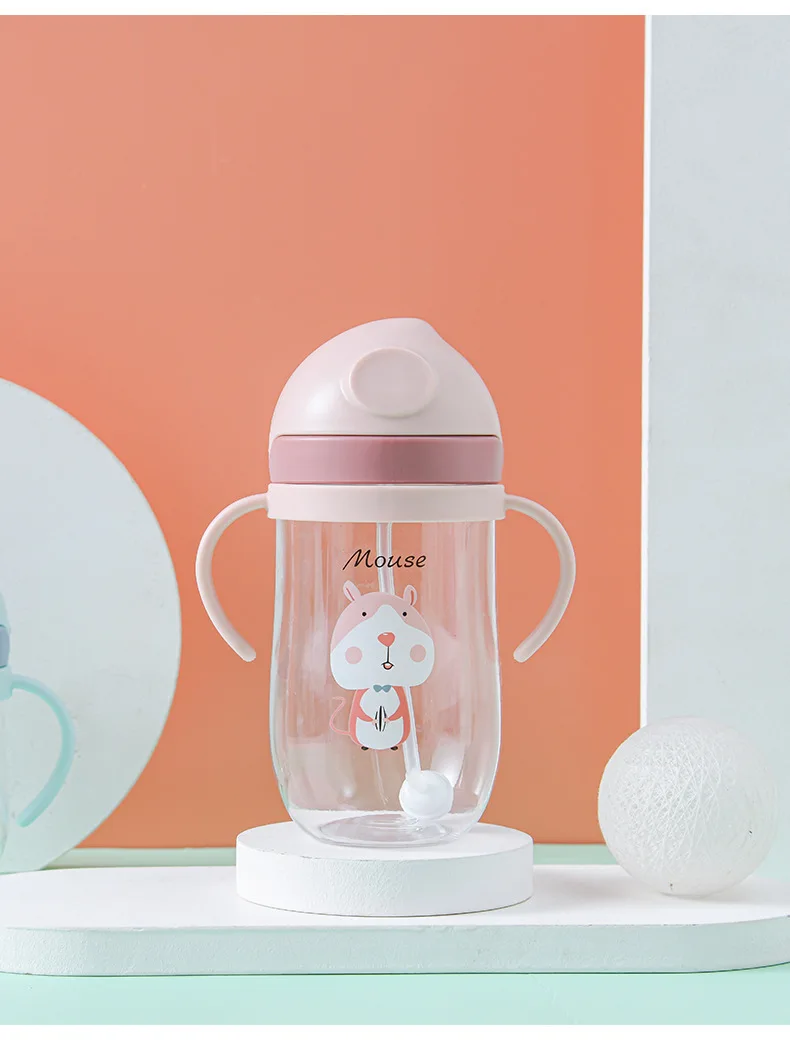 

Baby's Feeding Bottle Infant Choke Cup Children's PP Sippy Feeder with Straw
