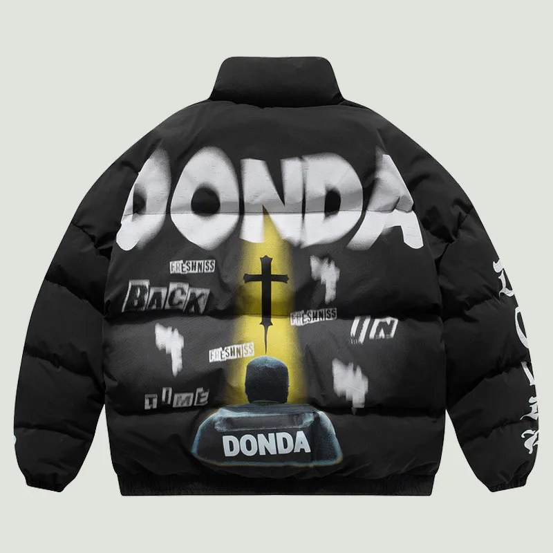 Мужская куртка в стиле хип-хоп с хлопковой подкладкой | одежда