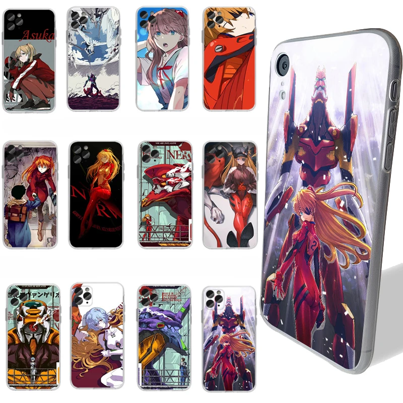 

Eva Phone Case Anime Evangelion Ayanami Rei Asuka Iphone 13Pro 6 11Pro/12Pro Max 12Mini Xs/Xr 7P/8P Anti-Fall Fashion Matt Cover