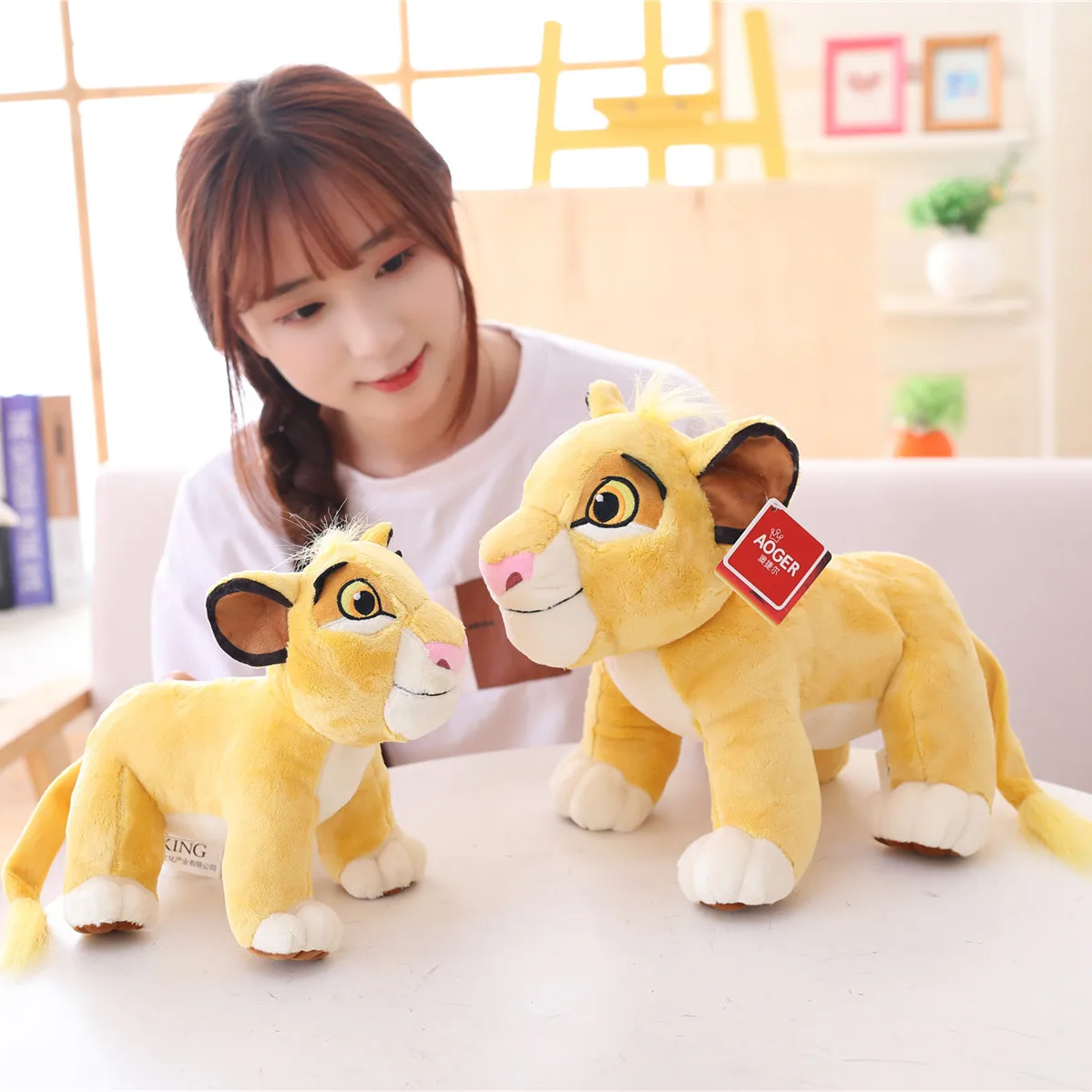 Милый Simba Король Лев Плюшевые игрушки Kawaii мышь аниме фильм Мягкие чучело куклы игрушки для детей девочка подарок на день рождения