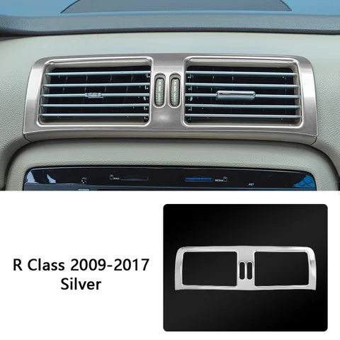 Наклейка на решетку вентиляционного отверстия автомобильной центральной консоли, украшение для Mercedes Benz R Class W251 2010-2018, аксессуары для кондиционера