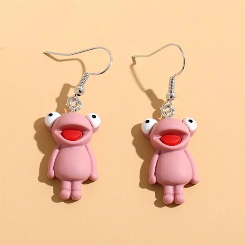 

Cute Green Frog Pendant Earrings for Women Simple Small Dangle Earrings Cute Goblincore Animal Accessories Jewelry
