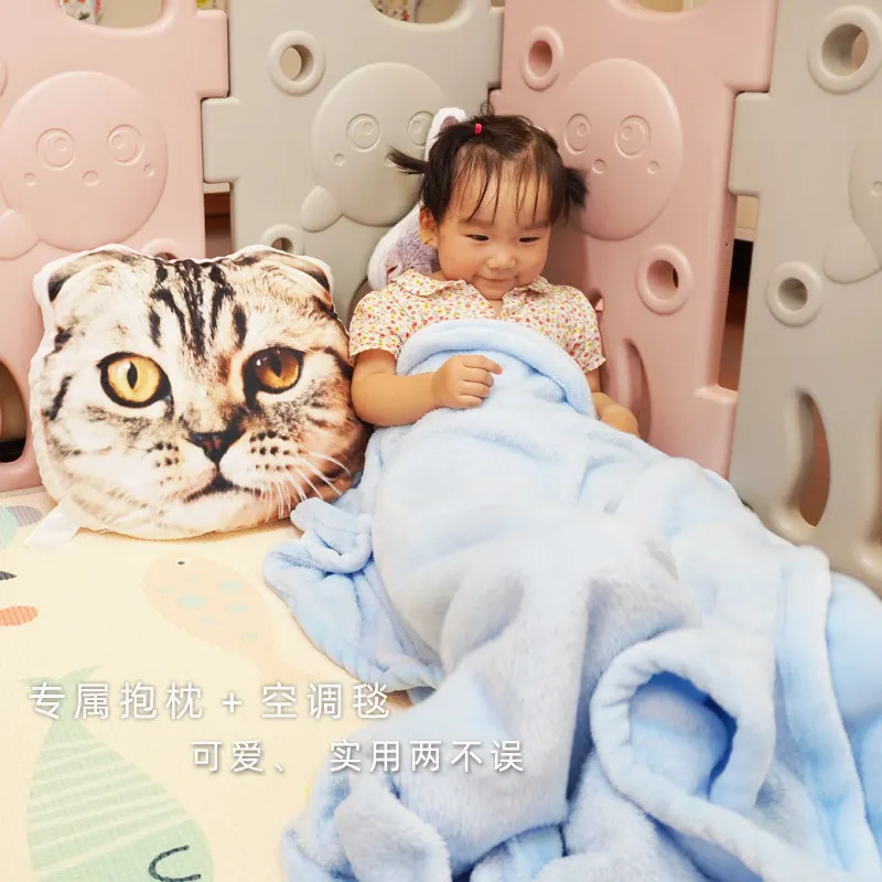 Подушка-одеяло для домашних животных на заказ 2 в 1 подушка форме сна кошки собаки