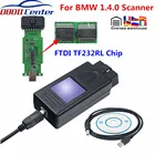 Диагностический сканер OBDII для BMW 2021, 1,4 дюйма, USB