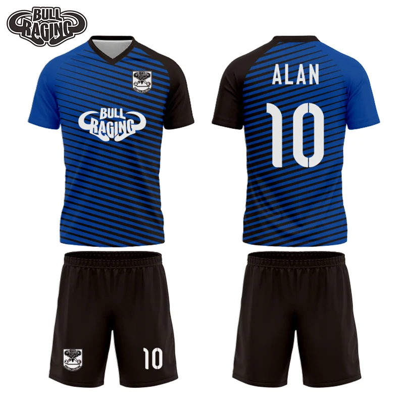 V образный вырез классический дизайн футбольные майки комплекты|Наборы для