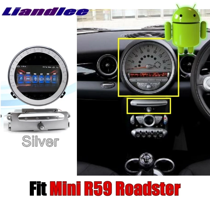 Liandlee автомобильный мультимедийный плеер NAVI для мини Roadster R59 2012~ Android без dvd-плеера, автомобильное радио стерео gps 4G навигация