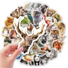 50 шт., водонепроницаемые 3D-наклейки на телефон, гитару