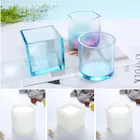 Силиконовый держатель для ручек сделай сам, формы квадратные и круглые для отливки УФ-отверждаемая эпоксидная смола, фурнитура для изготовления ювелирных изделий сделай сам