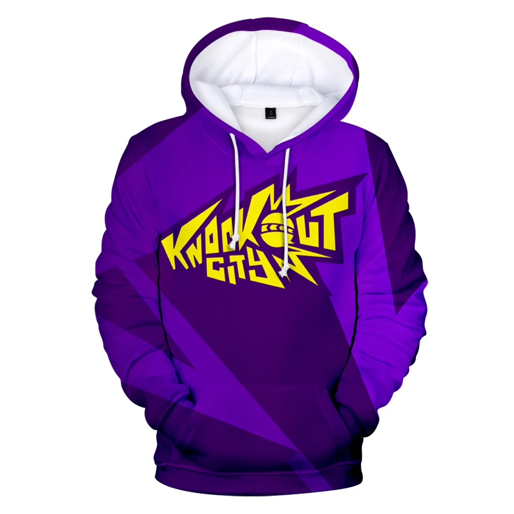 

Knockout City 3D Hoodie Fashion Boys / Girl Hoodies Sportswear Kids Hooded Women / Men The Hooded Anime Knockout City Clothing