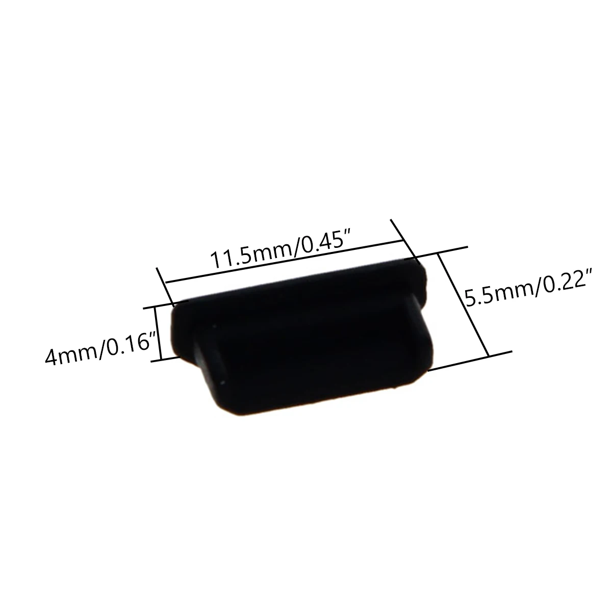 

2/5/10/20pcs Dustproof Rubber Plug Silicone Material HDMI Mini-HDMI Micro-HDMI PCI DB-25 Black Transparent Color Stopper