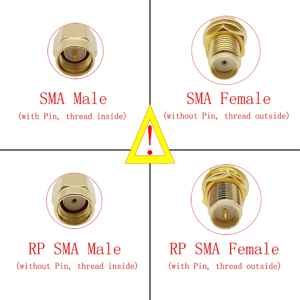 

1Pcs Low-loss Cable SMA Male to RP SMA Male Plug Straight RF Connector RG58 Coaxial Cable WIFI Antenna Extension Pigtail Wire