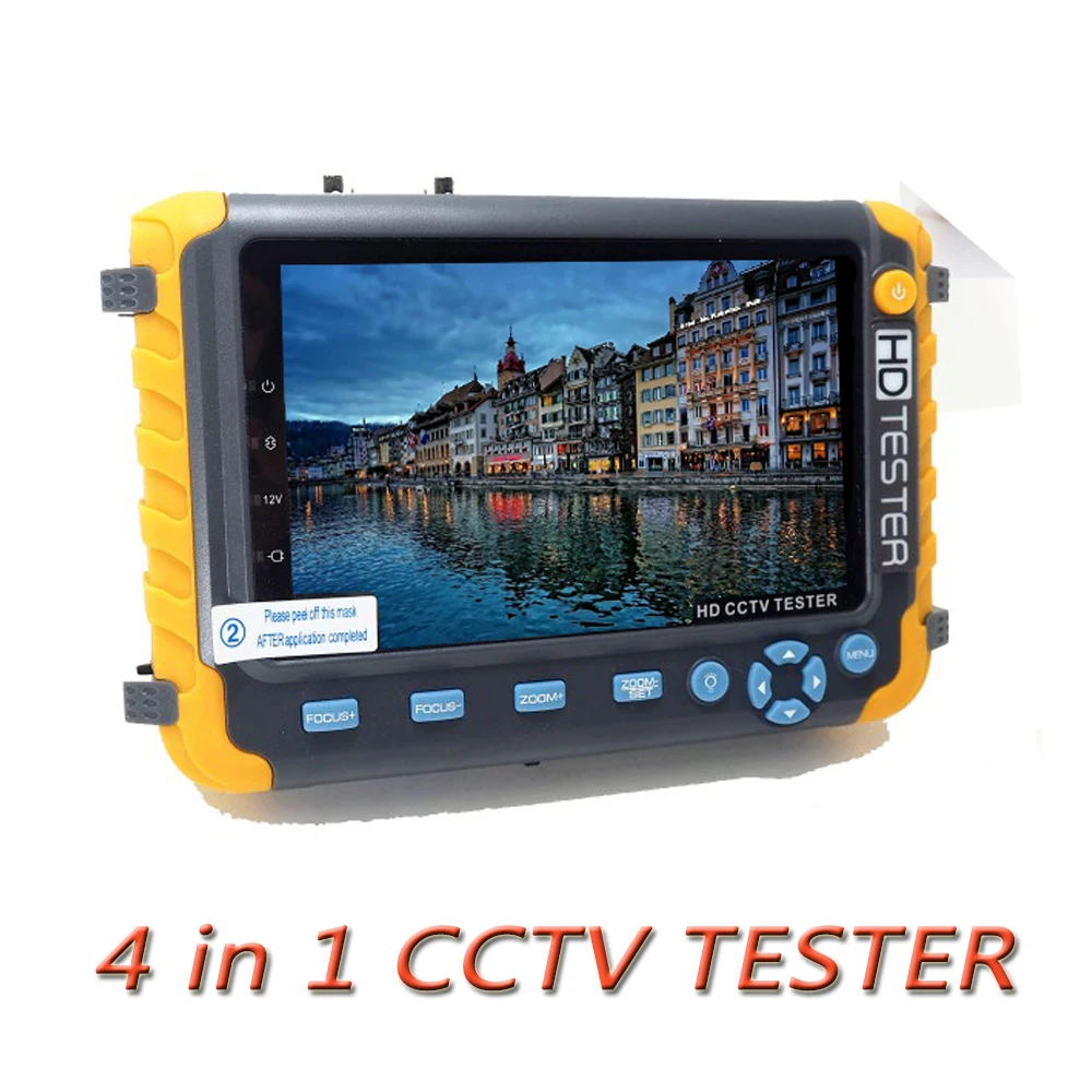 Новый Vga Hdmi Ahd Тестер монитор 8mp Tvi Cvi камера тестер Cvbs аналоговый Cctv 5 дюймов видео