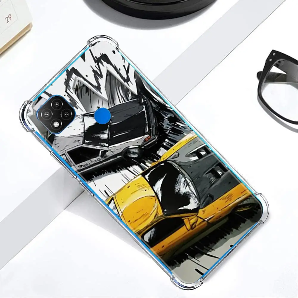 

Phone Case For Xiaomi Mi Note 10 10T 9T Lite CC9 Poco A2 X2 M2 F2 X3 C3 Pro 5G Airbag Silicone Soft Cover initial d takumi 86