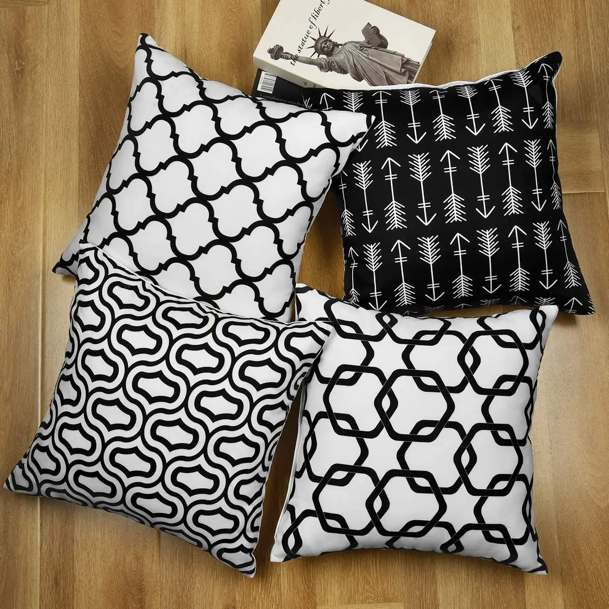 

Cushion Covers Geometric 45x45CM Throw Pillow Cover Square Pillowcase Decorative Sofa Cushions Home Decoration Comfortable 4PCS