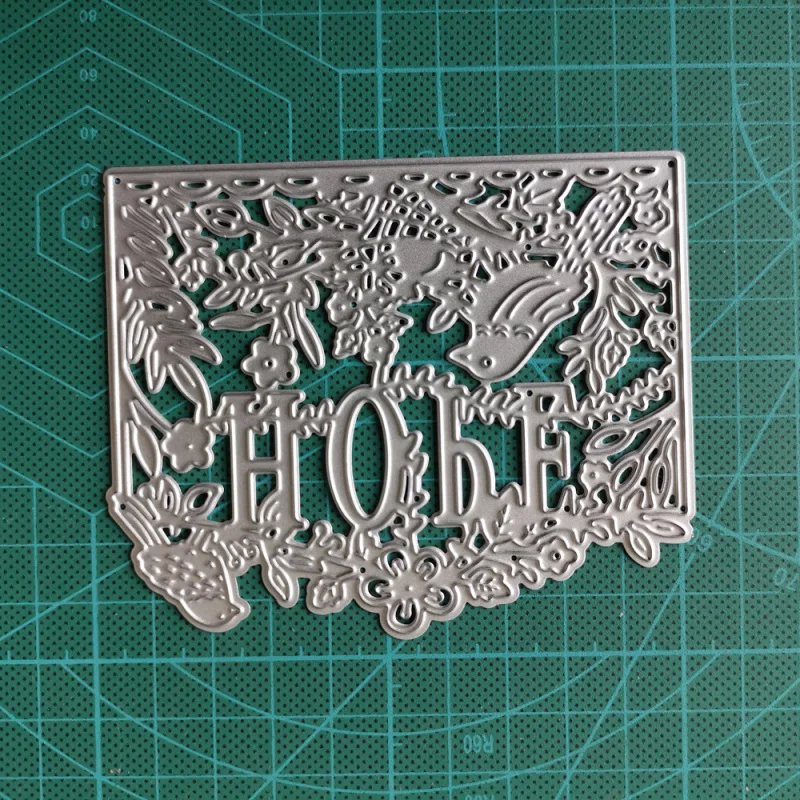 Hope Words Metal Cutting Dies Stencil Bird Leaves Decoration For DIY Scrapbooking Photo Album Embossing Paper Cards Crafts | Дом и сад