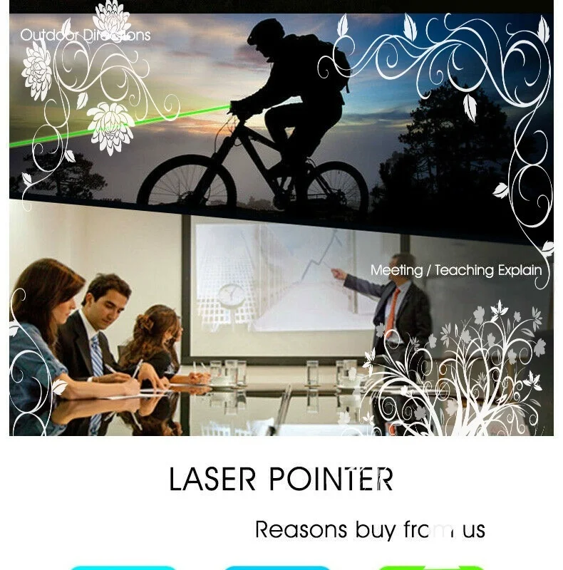 Охотничья винтовка Мощная зеленая лазерная указка ручка высокой мощности